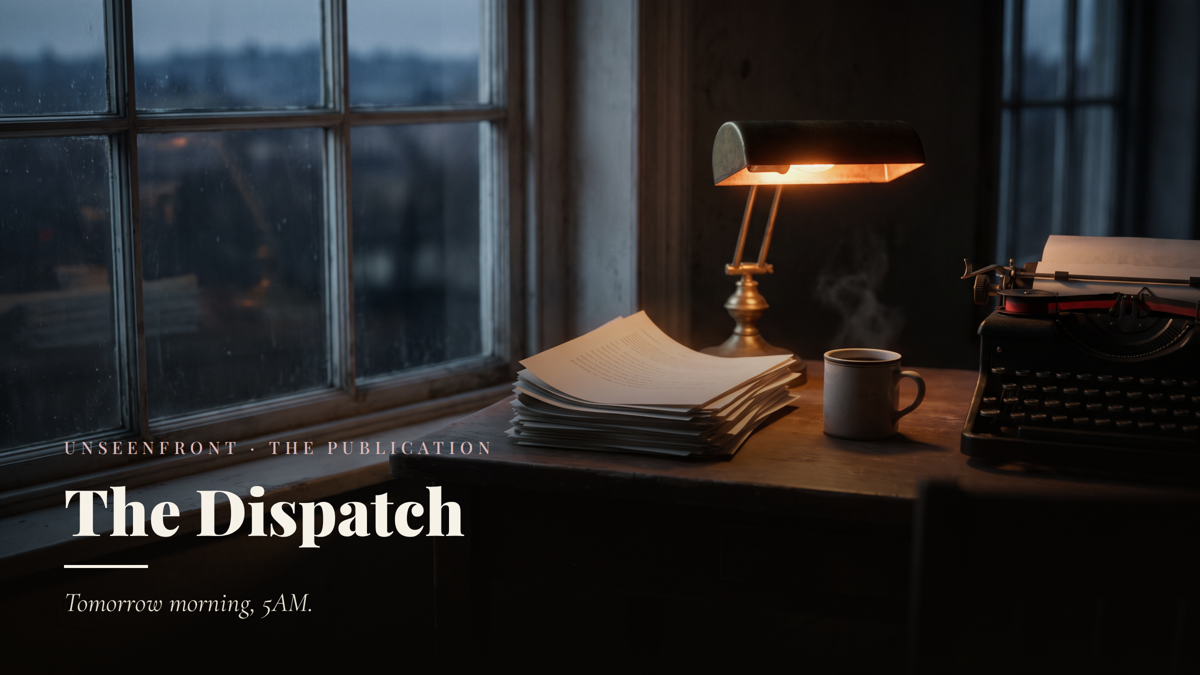 The Dispatch — tomorrow morning, 5AM